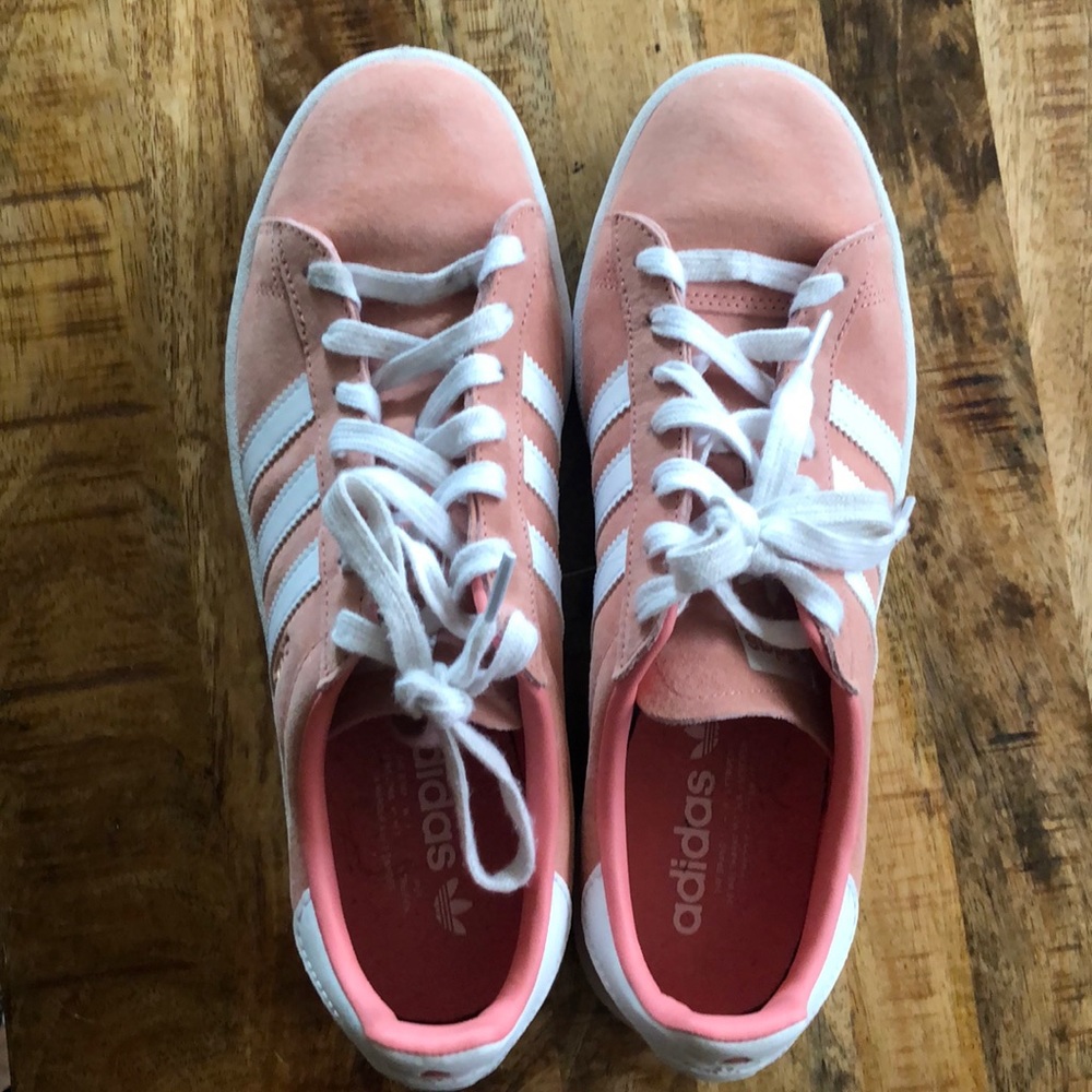 Pink Adidas Campus Shoes